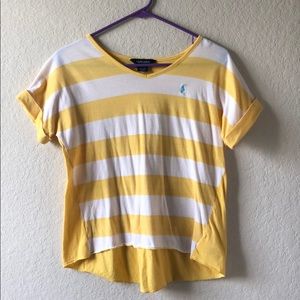 Ralph Lauren yellow striped shirt